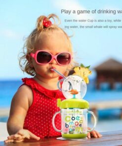 Kids Whale Water Spray Drinking Cup