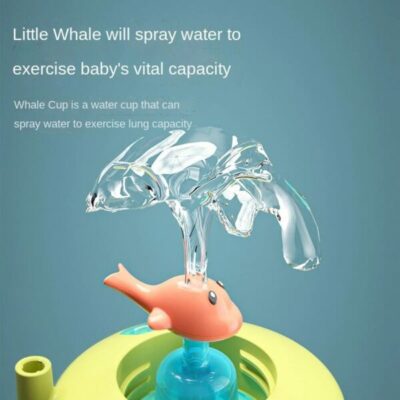 Kids Whale Water Spray Drinking Cup