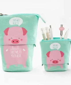 Simple And Cute Canvas Pull Retractable Pen Holder
