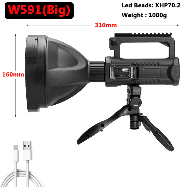 Rechargeable Handheld Spotlight Flashlight - Image 13