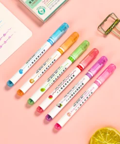 Dual Tip Pens with 6 Different Curve Shapes Fine Tips (6 PCS)