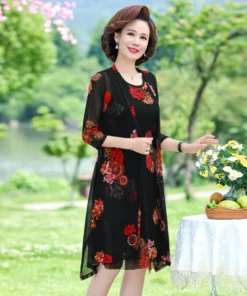 Womens Floral Print Dress
