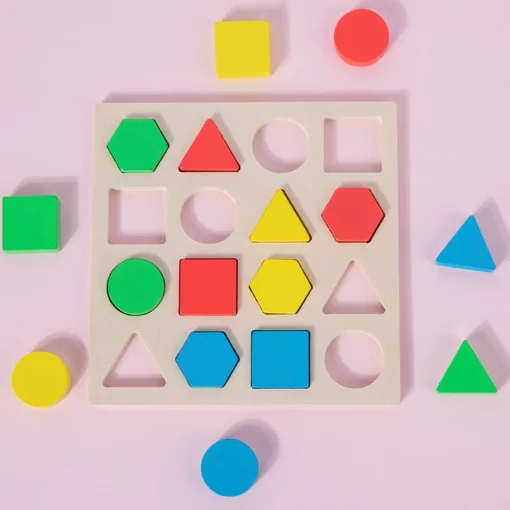 Xogo de correspondencia de formas Xoguete educativo sensorial de cores