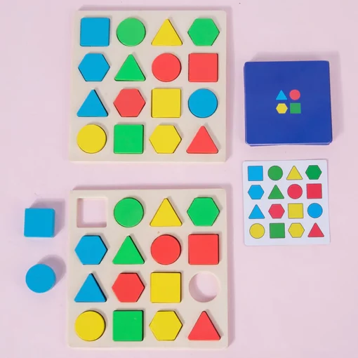 Permainan Padanan Bentuk Mainan Pendidikan Sensori Warna