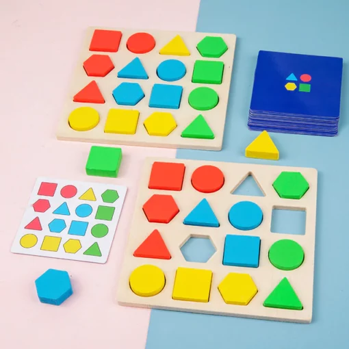 Hra na prispôsobenie tvaru Farba zmyslová vzdelávacia hračka