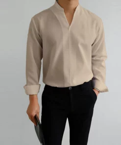 Gentlemans Simple Design Casual Shirt