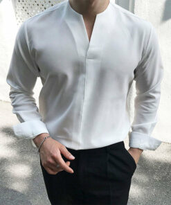 Gentlemans Simple Design Casual Shirt