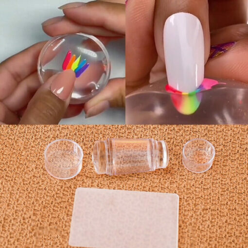 Stamper per unghie trasparente per unghie francesi