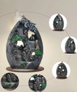 Waterfall Incense Burner with Mountain River
