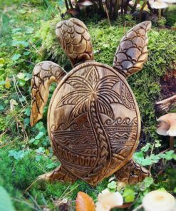 Hawaiian Turtle Wood Carving