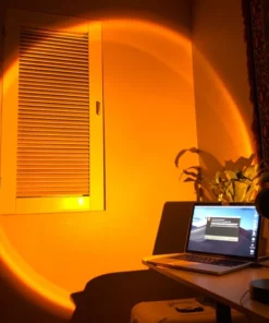 Relaxing Rainbow Sunset Red LED Projector