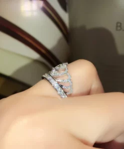 925 Sterling Silver Crown Purity Ring