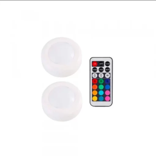 13 Kolor nga Self-Adhesive LED Push Lights Uban ang Remote