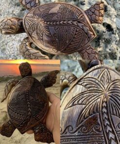 Hawaiian Turtle Wood Carving
