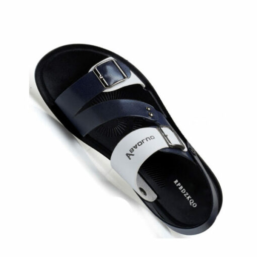Summer Fashion Breathable Leather Men Beach Slippers