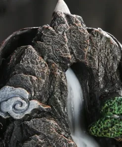 Waterfall Incense Burner with Mountain River