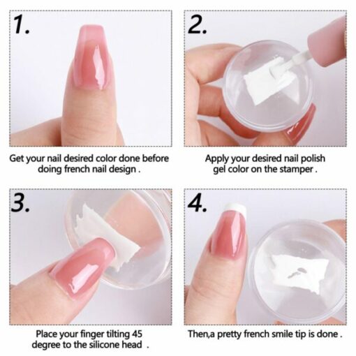 Stamper per unghie trasparente per unghie francesi