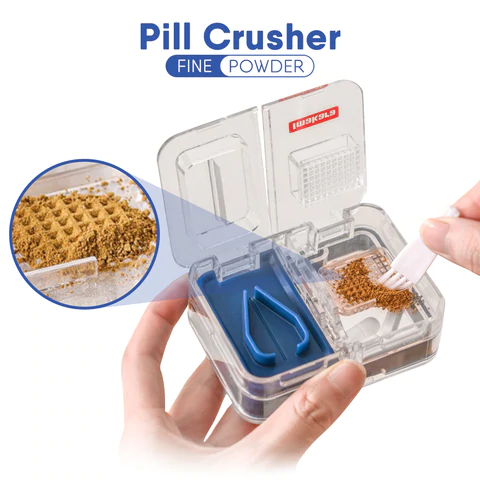 3 sa 1 Pill Cutter Portable Medical Holder