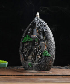Waterfall Incense Burner with Mountain River