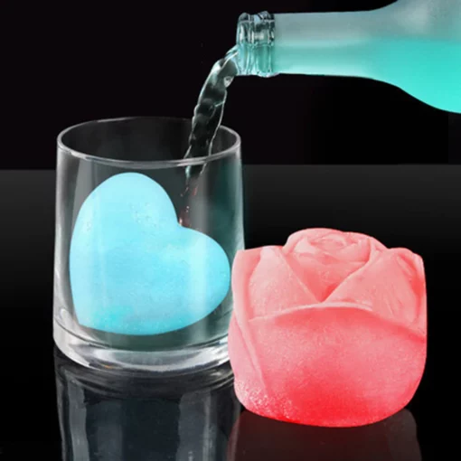 3D форма для кубиков льда в форме розы