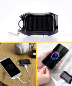 Mini Solar Power Bank Keychain