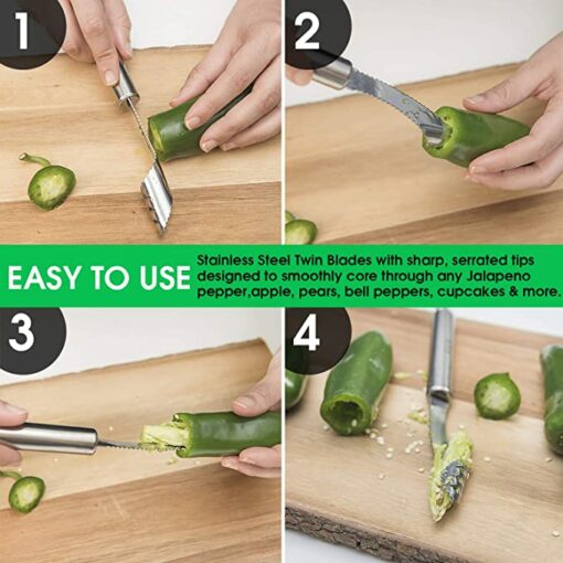 RVS Chili Corer Peppers Seed Remover