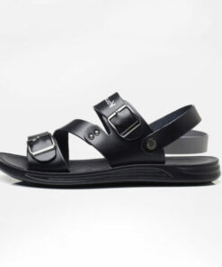 Summer Fashion Breathable Leather Men Beach Slippers