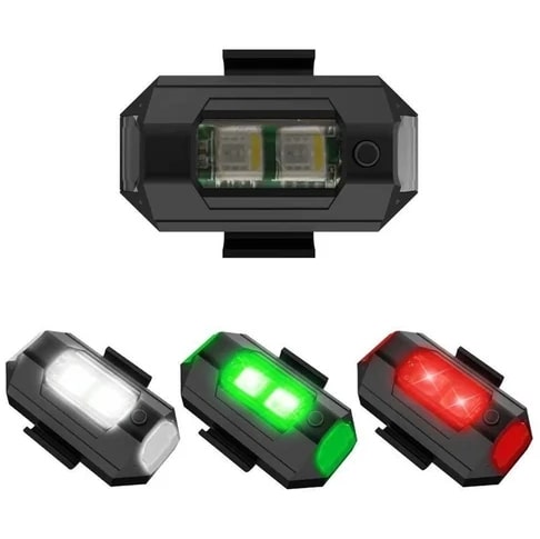Lennuki LED-vilkvalgustid ja USB-laadimine