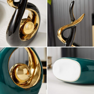 Modern Abstract Art Ceramic Statue