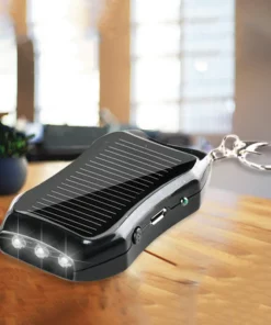 Mini Solar Power Bank Keychain