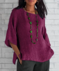 Solid Color Loose Simple T Shirt For Girl