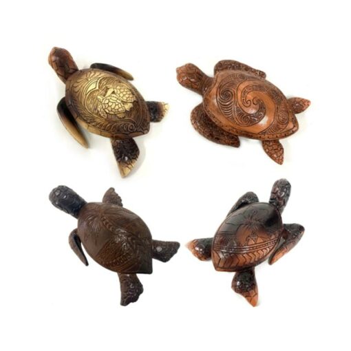 I-Hawaiian Turtle Wood Carving