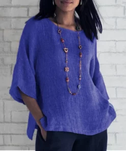 Solid Color Loose Simple T Shirt For Girl