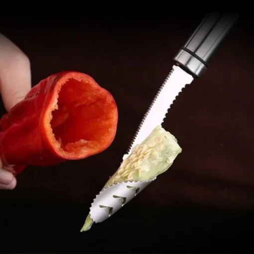 Nerūsējošā tērauda čili Corer Peppers sēklu noņemšanas līdzeklis