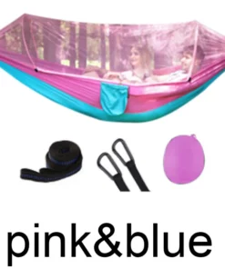 2 Person Portable Outdoor Mosquito Parachute Hammock