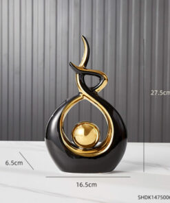 Modern Abstract Art Ceramic Statue