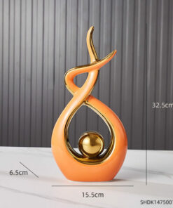 Modern Abstract Art Ceramic Statue
