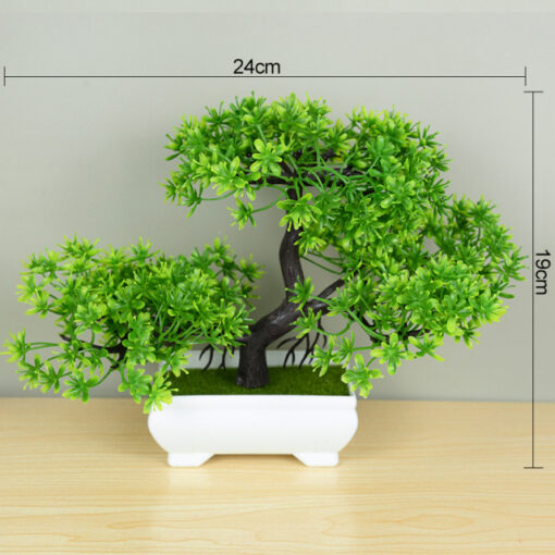 Konstgjorda bonsaiväxter liten trädkruka