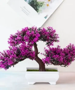 Artificial Bonsai Plants Small Tree Pot
