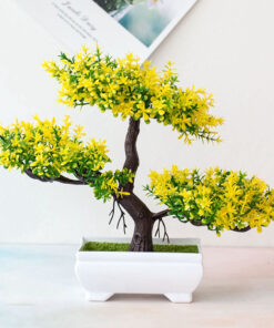 Artificial Bonsai Plants Small Tree Pot