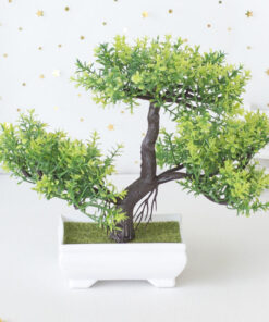 Artificial Bonsai Plants Small Tree Pot