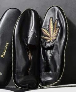 Japanese Style Casual Leather Slip On Shoes