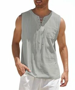 Men’s Cotton Linen Tank Tops