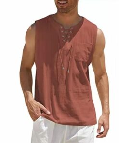 Men’s Cotton Linen Tank Tops