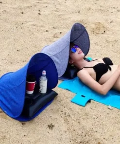 Foldable Beach Face Tent Umbrella And Air Cushion