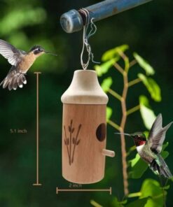 Wooden Hummingbird House