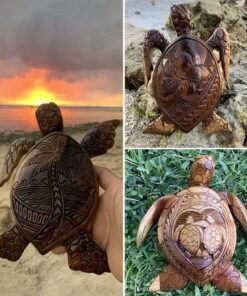 Hawaiian Turtle Wood Carving