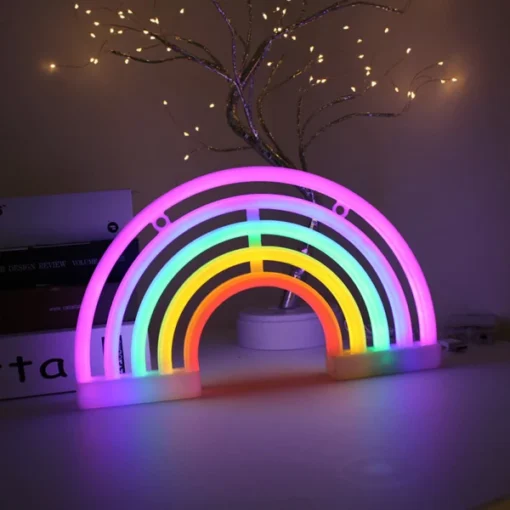 Cool Rainbow Neon Sign For An Aesthetic Glow - Buy Today Get 55% Discount