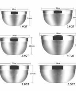 Stainless Steel Mixing Bowls (Set of 6)