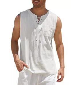 Men’s Cotton Linen Tank Tops